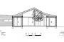 plano sección patio Villa BH WHIM Architecture