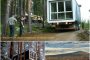 transporte refugio prefabricado Treehotel