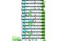plano sección bloque residencial White Walls