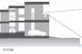 Casa Tokurikishinmachi plano seccion por garaje