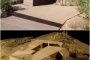acceso y maqueta Desert Courtyard House