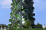 exterior torre con agricultura vertical - Xome Arquitectos
