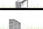 alzados extremos refugio Flake House