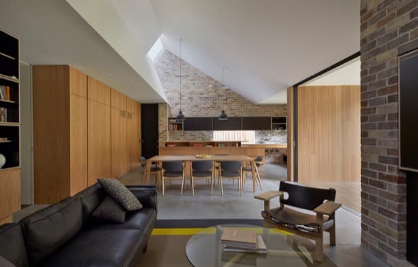 Skylight House: remodelación con varios lucernarios interior casa aislada con tragaluces Andrew Burges Architects