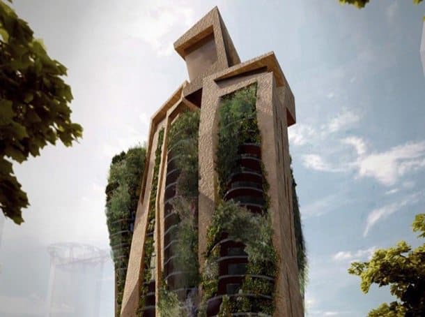 Agora Garden: torre de pisos para Taipéi Agora Garden condominio fachada
