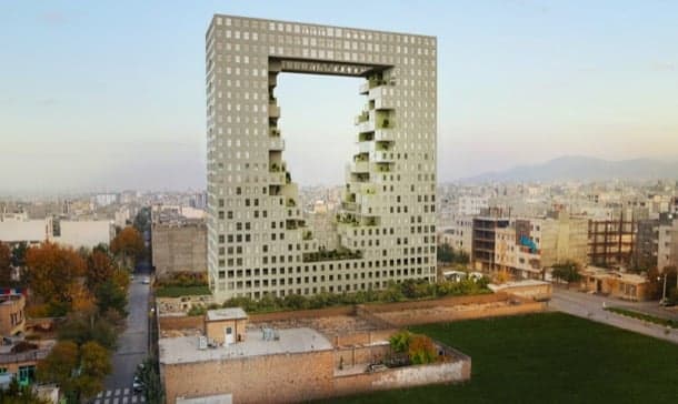 Vandad: torres de apartamentos para Mashhad (Irán) render torre residencial Vandad Mashhad
