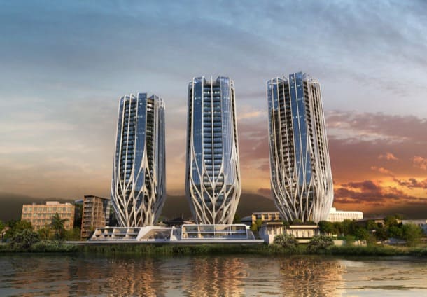 Grace On Coronation: bloques de apartamentos de Zaha Hadid torres residenciales Grace On Coronation Toowong