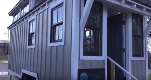 Vídeo tour por una casa móvil interior de una casa mínima - Driftwood Homes USA