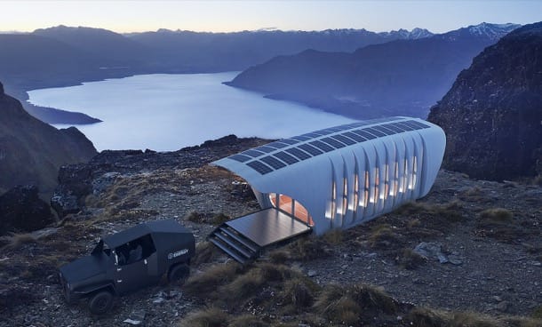 vista aérea refugio autosuficiente AMIE