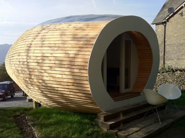 Un original hogar de madera casita prefabricada Glampod