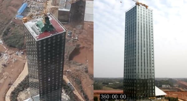 Hotel de 30 pisos construido en 15 días T30 torre prefabricada de 30 plantas