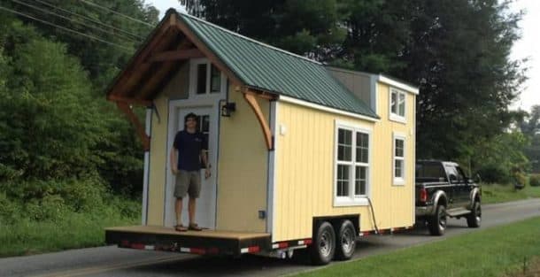 Casita construida por Brevard Tiny House exterior casa Brevard Tiny House