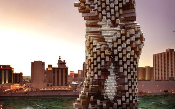 Collision Tower, torre de contenedores para Las Vegas