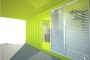 render de la planta baja de la Vivienda-Cotainer