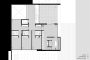plano de planta intermedia, con los dormitorios