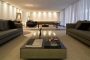 sala principal en la Tijolinho House, diseñado por Marcio Kogan