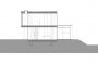 sección transversal H House - Wiel Arets Architects