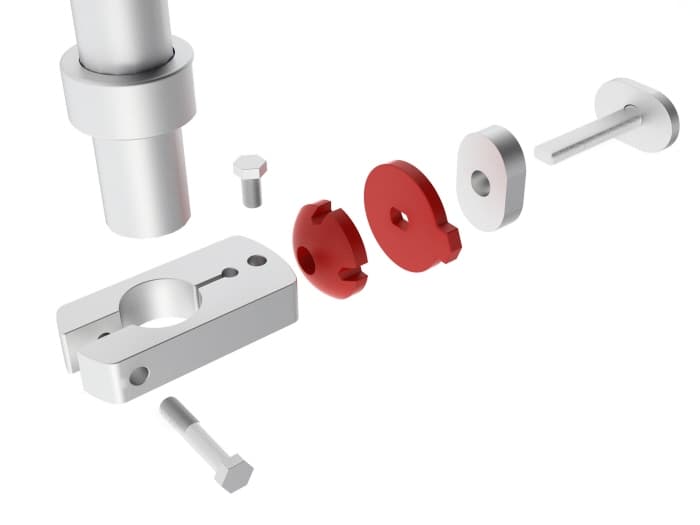 detalle pinza sistema Bach Pack