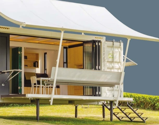 Casas con contenedores, por G-Pod G Pod Dwell exterior