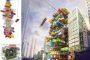 estructura vertical con contenedores