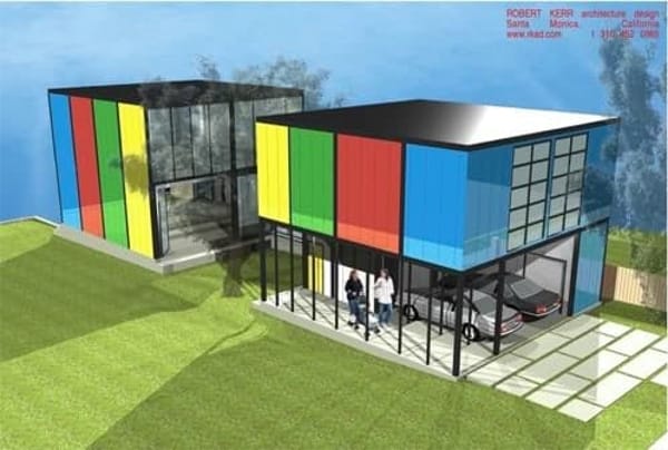 Residencia Meridian: prefabricada con método SELECT render Casa Meridian