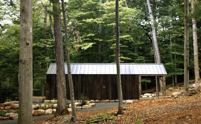 cabaña Bunkie en el paisaje