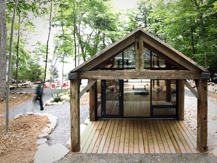 entrada a cabaña Bunkie