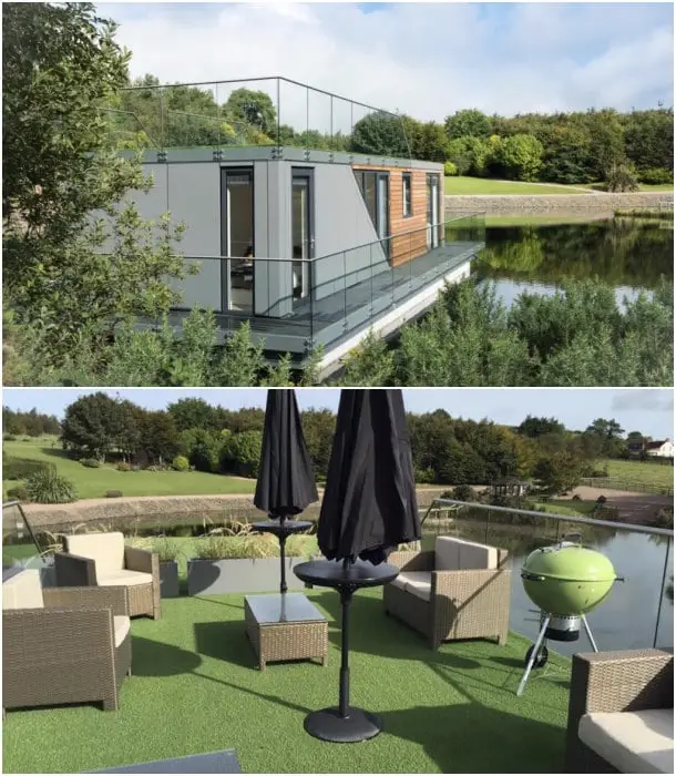 casa flotante Bluefield terraza