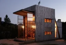 Whangapoua casa fachada plegable