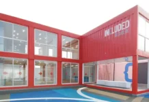 Centro para inmigrantes hecho con contenedores Centro Comunitario Shanghai GuCun