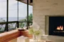 salon chimenea Casa Bluff