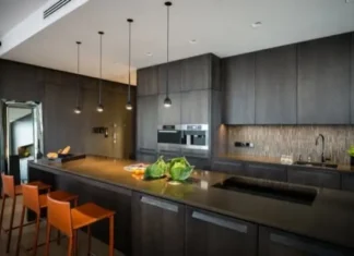 Elegante apartamento en Varsovia, decorado por Republika Achitektury muebles cocina apartamento Varsovia