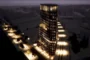 vista aerea nocturna Tower Emergence Strasbourg