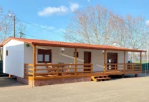 Casa DiFF: viviendas prefabricadas portuguesas porche casa prefabricada T2-84FM