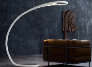 Semjase Lamp en un salón moderno