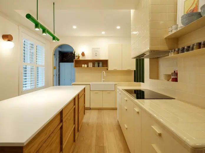 Cocina del apartamento Perron en Quebec