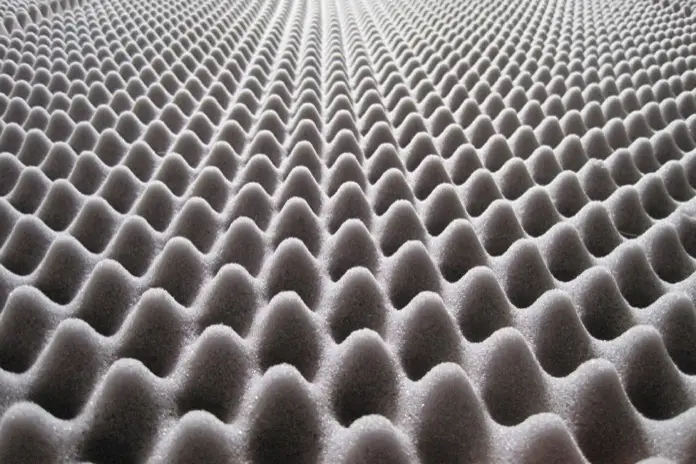 Detalle de espuma acústica.