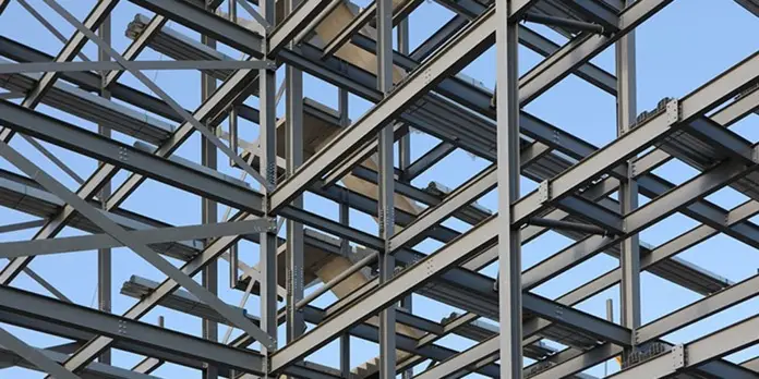 Aspecto de una estructura de acero.
