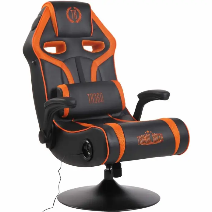 Silla para gaming, con altavoces incorporados.