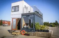 Casa hecha con contenedores tipo CPH-Shelter