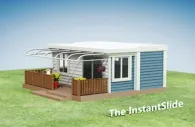 InstantSlide, casas desplegables con contenedores de carga