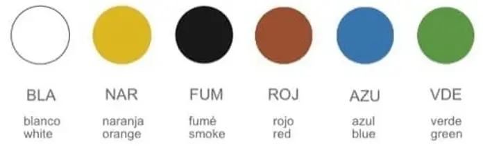 Colores de la pantalla de la lámpara Hawai