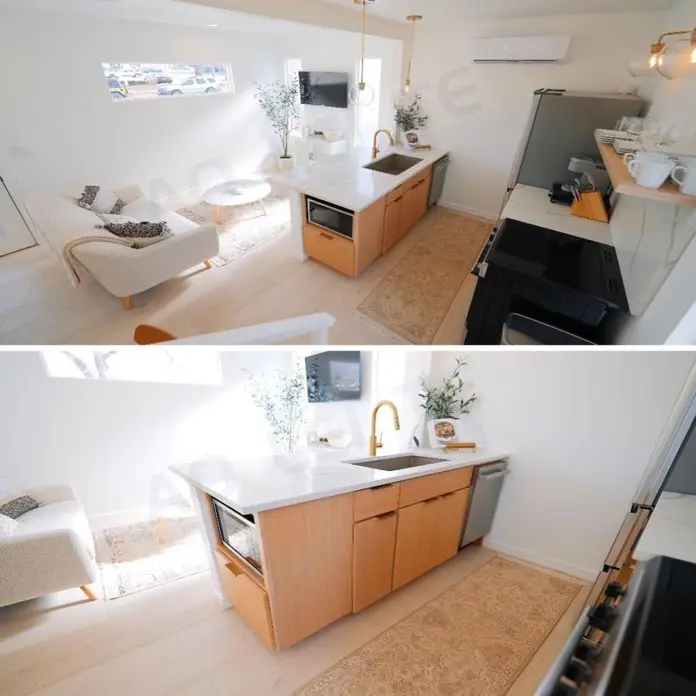 Sala con cocina en la planta baja de la casa SEQ 45