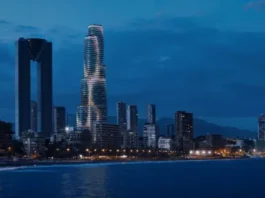 TM Tower en el paisaje de Benidorm