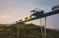 Econtainer Bridge con contenedores