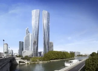 Hermitage Plaza: dos rascacielos de 323 metros para cambiar París Hermitage Plaza visto desde la otra orilla del Sena
